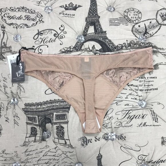 Ashley Graham Crisscross-Keyhole Lace Thong - Picture 4 of 7